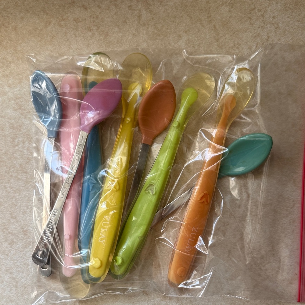 Colorful Baby Feeding Spoons Lot